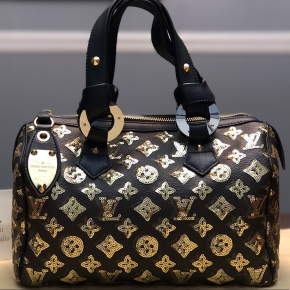 Limited Edition Gold Monogram Eclipse Speedy 28